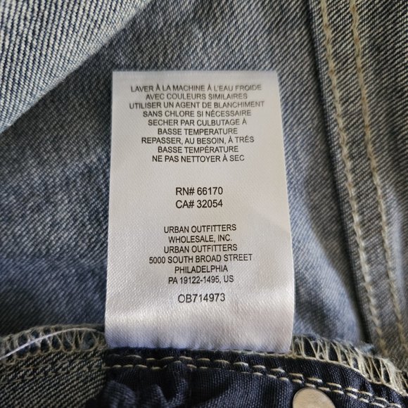 Free People Straight Cropped Jeans Raw Hem - Blue - size 29 - EUC - Picture 8 of 11